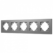 Рамка на 5 постов Arlight PERIO 049764 цвет Серый