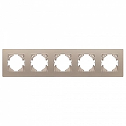 Рамка на 5 постов Arlight PERIO 049765 цвет Золото-1