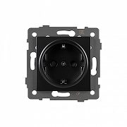 Розетка с заземлением, без рамки Arlight SCT 049815 цвет Черный-1