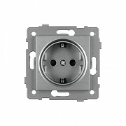 Розетка с заземлением, без рамки Arlight SCT 049816 цвет Серый-2
