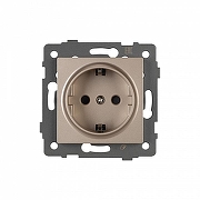Розетка с заземлением, без рамки Arlight SCT 049817 цвет Золото-1