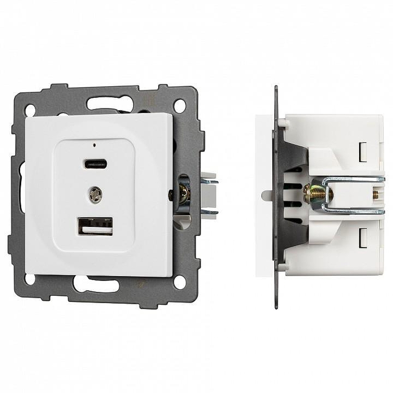 Механизм розетки 2хUSB type A и C Arlight SCT 049839 