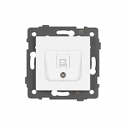 Розетка Ethernet RJ-45 и со шторками, без рамки Arlight SCT 049842 цвет Белый-1