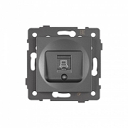 Розетка Ethernet RJ-45 и со шторками, без рамки Arlight SCT 049848 цвет Серый-1