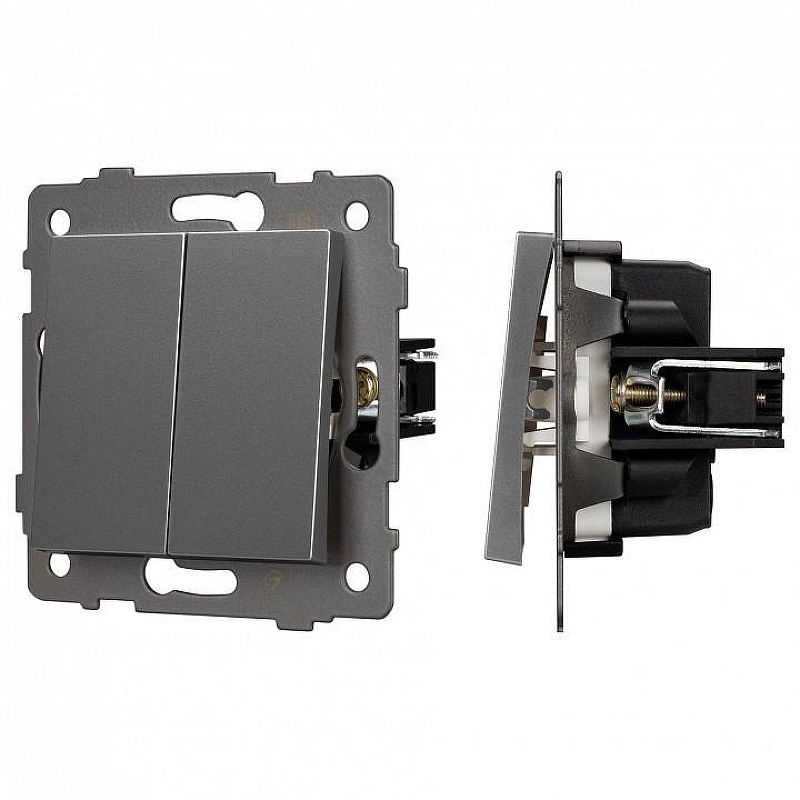 Выключатель двухклавишный без рамки Arlight SWT 049889 