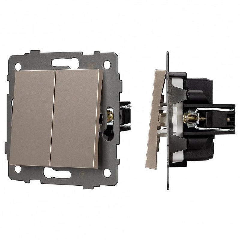 Выключатель двухклавишный без рамки Arlight SWT 049890 