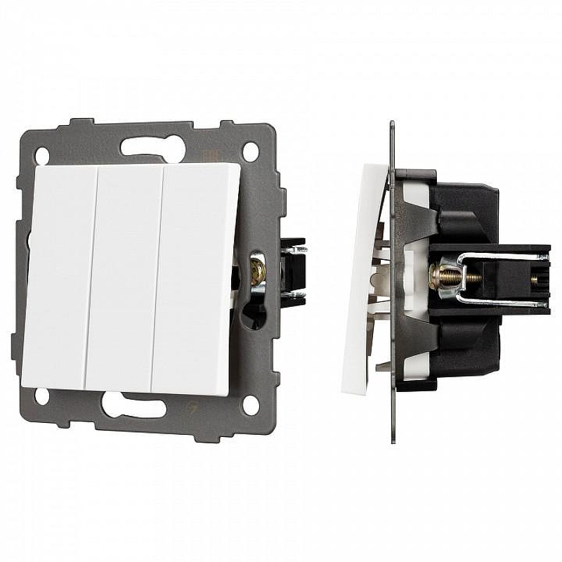 Выключатель трехклавишный без рамки Arlight SWT 049896 