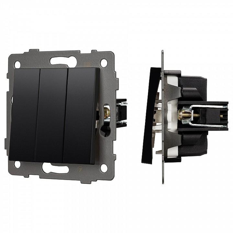 Выключатель трехклавишный без рамки Arlight SWT 049897 