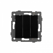 Выключатель трехклавишный без рамки Arlight SWT 049897 цвет Черный-1