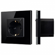 Розетка с заземлением Arlight OMALI 050216 цвет Черный