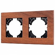 Рамка на 2 поста Arlight XSILO 050871 цвет Коричневый