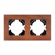 Рамка на 2 поста Arlight XSILO 050871 цвет Коричневый-2