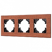 Рамка на 3 поста Arlight XSILO 050873 цвет Коричневый