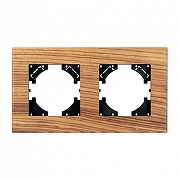 Рамка на 2 поста Arlight XSILO 051273 цвет Коричневый-2