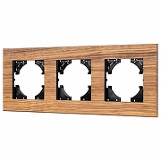 Рамка на 3 поста Arlight XSILO 051276 цвет Коричневый