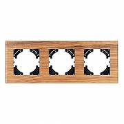 Рамка на 3 поста Arlight XSILO 051276 цвет Коричневый-1