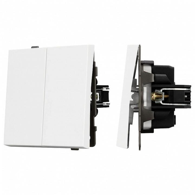 Выключатель двухклавишный без рамки Arlight SWT 054058 