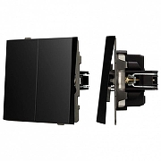 Выключатель двухклавишный без рамки Arlight SWT 054059 цвет Черный