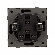 Выключатель двухклавишный без рамки Arlight SWT 054059 цвет Черный-1