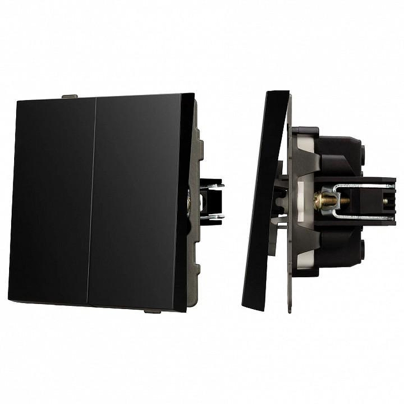 Выключатель проходной двухклавишный без рамки Arlight SWT 054067 