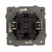 Выключатель проходной двухклавишный без рамки Arlight SWT 054069 цвет Золото-1