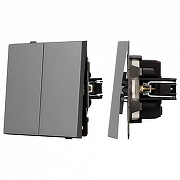 Выключатель для жалюзи без рамки Arlight SWT 054140 цвет Серый