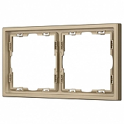 Рамка на 2 поста Arlight FRM 054217 цвет Золото