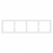 Рамка на 4 поста Arlight FRM 054223 цвет Белый-1