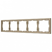 Рамка на 5 постов Arlight FRM 054229 цвет Золото