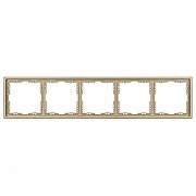 Рамка на 5 постов Arlight FRM 054229 цвет Золото-2