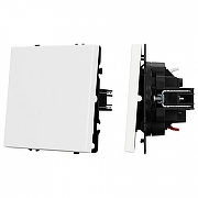 Выключатель проходной одноклавишный без рамки Arlight SWT 054235 цвет Белый