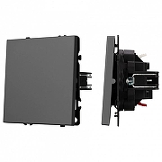 Выключатель проходной одноклавишный без рамки Arlight SWT 054248 цвет Серый