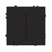 Выключатель двухклавишный без рамки Arlight SWT 054252 цвет Черный-2