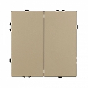 Выключатель двухклавишный без рамки Arlight SWT 054253 цвет Золото-2