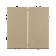 Выключатель для жалюзи без рамки Arlight SWT 054274 цвет Золото-1