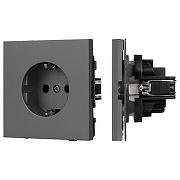 Розетка с заземлением, без рамки Arlight SCT 054279 цвет Серый
