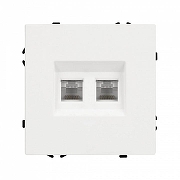 Розетка двойная Ethernet RJ-45 без рамки Arlight SCT 054312 цвет Белый-2