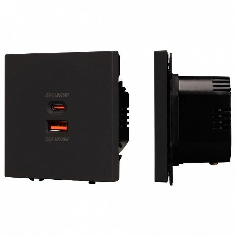 Розетка 2хUSB type A и C без рамки Arlight SCT 054317 