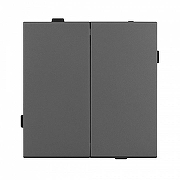 Выключатель двухклавишный без рамки Arlight SWT 054546 цвет Серый-1