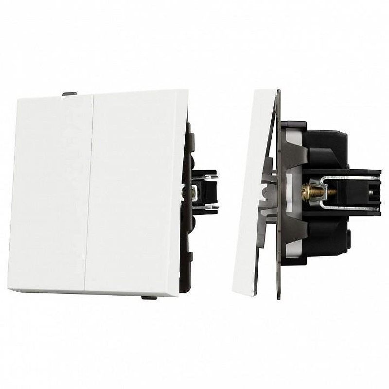 Выключатель двухклавишный без рамки Arlight SWT 054547 