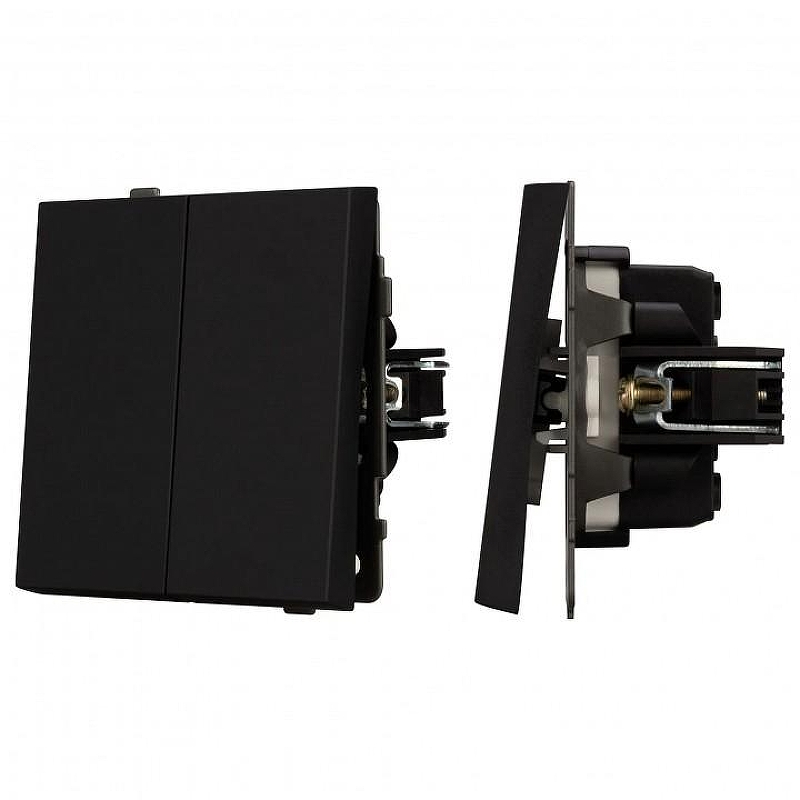 Выключатель проходной двухклавишный без рамки Arlight SWT 054553 