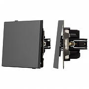 Выключатель одноклавишный без рамки Arlight SWT 054569 цвет Серый