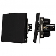 Выключатель проходной одноклавишный без рамки Arlight SWT 054579 цвет Черный