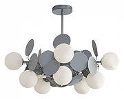 Люстра на штанге Kink Light Матиас 074160-10,16(16) цвет плафона/подвески Белый, цвет арматуры Серый
