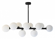 Люстра на штанге Kink Light Сида 07508-10,19 цвет плафона/подвески Белый, цвет арматуры Черный