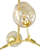 Люстра на штанге Kink Light Нисса 07512-5,33 цвет плафона/подвески Оранжевый, цвет арматуры Золото-2