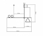 Люстра на штанге Kink Light Пулл 07620-2+1,19 цвет плафона/подвески Белый, цвет арматуры Черный-1