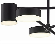 Люстра Kink Light Мекли 07649-6D,19(4000K) цвет плафона/подвески Черный, цвет арматуры Черный-1