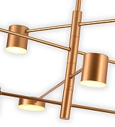 Люстра на штанге Kink Light Мекли 07650-8,33 (3000К) цвет плафона/подвески Золото, цвет арматуры Золото-1