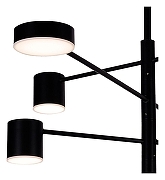 Люстра на штанге Kink Light Мекли 07650-8D,19(4000K) цвет плафона/подвески Черный, цвет арматуры Черный-1